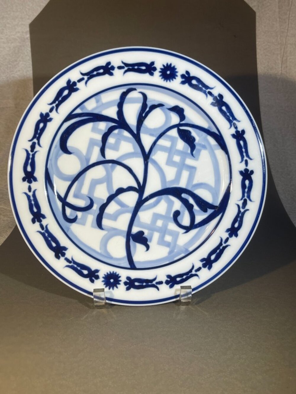 1 Bombay Blue and White Salad Plates WINDSOR FABRIQUE EN CHINE 11” (746)
